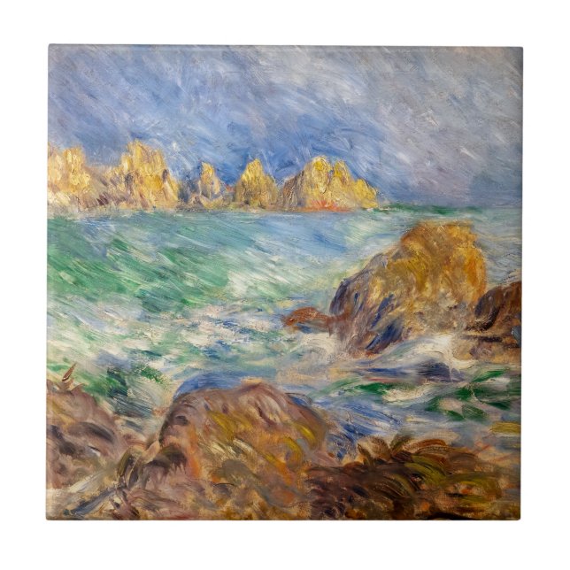 Pierre-Auguste Renoir - Marine, Guernesey Tile (Front)