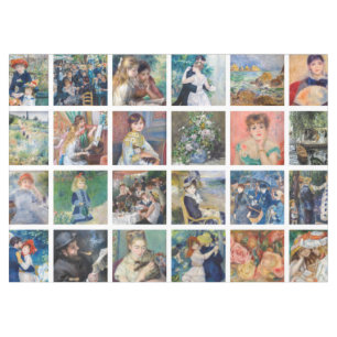 Pierre-Auguste Renoir - Masterpieces Grid Collage Tablecloth