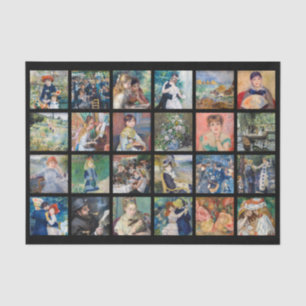 Pierre-Auguste Renoir - Masterpieces Grid Collage Tissue Paper