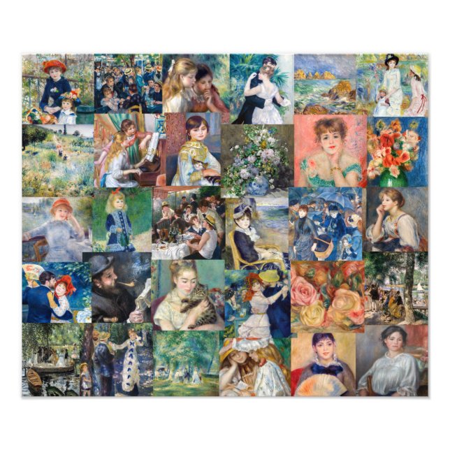 Pierre-Auguste Renoir - Masterpieces Patchwork Photo Print (Front)