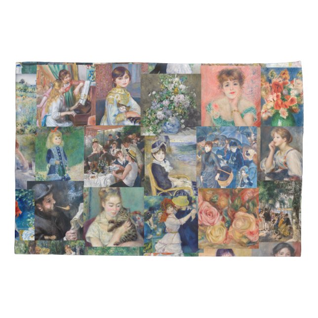 Pierre-Auguste Renoir - Masterpieces Patchwork Pillowcase (Back)