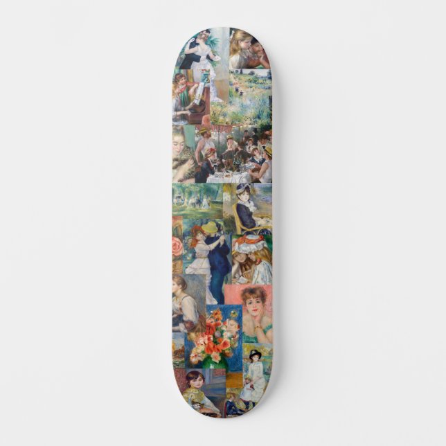 Pierre-Auguste Renoir - Masterpieces Patchwork Skateboard (Front)