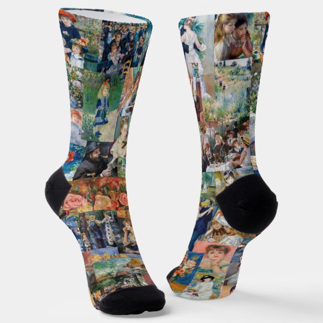 Pierre-Auguste Renoir - Masterpieces Patchwork Socks (Angled)