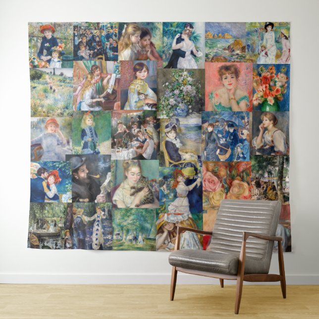 Pierre-Auguste Renoir - Masterpieces Patchwork Tapestry (In Situ (Horizontal))
