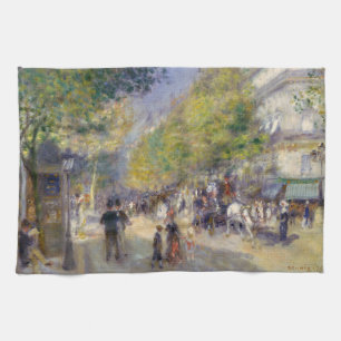 Pierre-Auguste Renoir - Paris, Grands Boulevards Kitchen Towel
