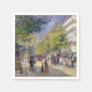 Pierre-Auguste Renoir - Paris, Grands Boulevards Napkin