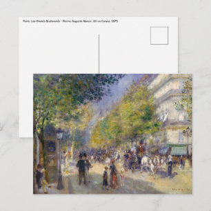 Pierre-Auguste Renoir - Paris, Grands Boulevards Postcard