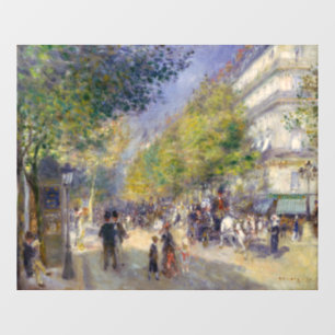 Pierre-Auguste Renoir - Paris, Grands Boulevards Window Cling