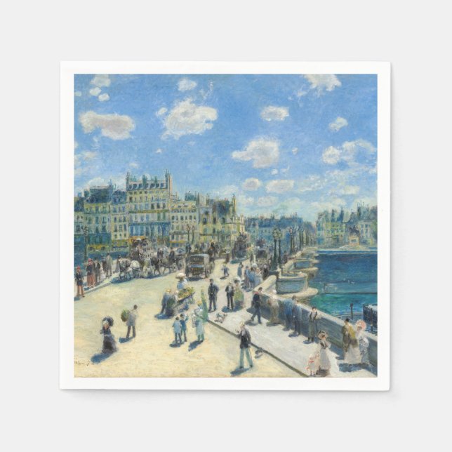 Pierre-Auguste Renoir - Paris, Pont-Neuf Napkin (Front)