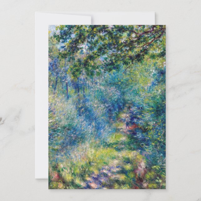 Pierre-Auguste Renoir - Path in the Forest Thank You Card (Front)