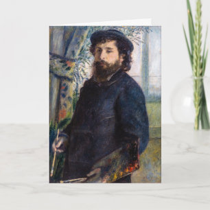 Pierre Auguste Renoir - Portrait of Claude Monet Card