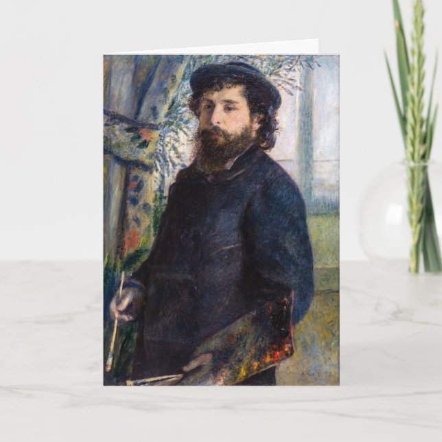 Pierre Auguste Renoir - Portrait of Claude Monet Card (Front)