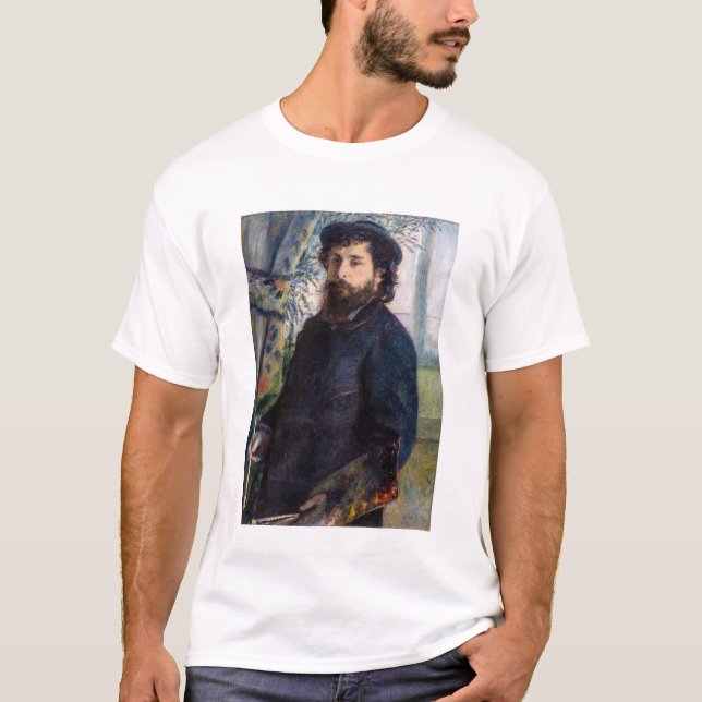Pierre Auguste Renoir - Portrait of Claude Monet T-Shirt (Front)