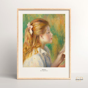 Pierre-Auguste Renoir Reading Art Print Vintage