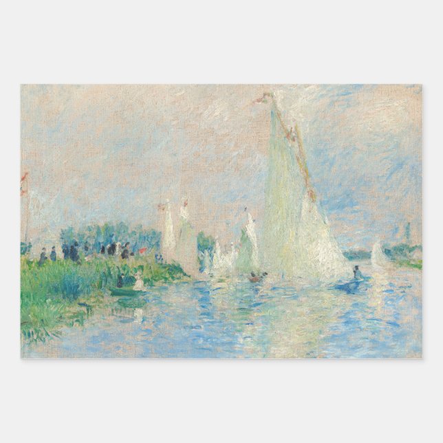 Pierre-Auguste Renoir - Regatta at Argenteuil Wrapping Paper Sheet (Front)