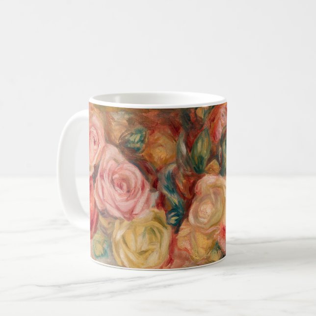 Pierre-Auguste Renoir - Roses Coffee Mug (Front Left)