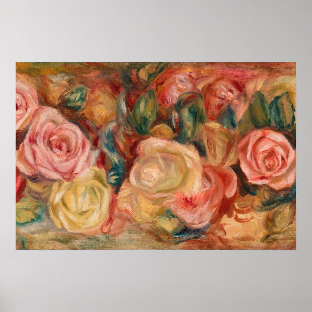 Pierre-Auguste Renoir - Roses Poster (Front)