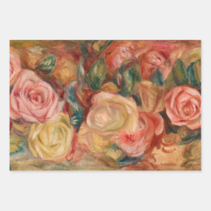 Pierre-Auguste Renoir - Roses Wrapping Paper Sheet
