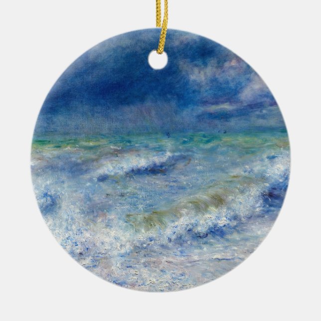 Pierre-Auguste Renoir - Seascape Ceramic Ornament (Front)