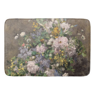 Pierre-Auguste Renoir Spring Bouquet     Bath Mat