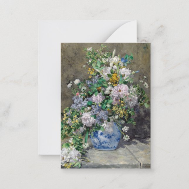 Pierre-Auguste Renoir - Spring Bouquet Card (Front)