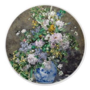 Pierre-Auguste Renoir - Spring Bouquet Ceramic Knob