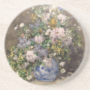 Pierre-Auguste Renoir Spring Bouquet Coaster
