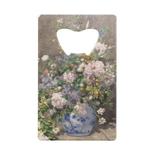 Pierre-Auguste Renoir Spring Bouquet Credit Card Bottle Opener