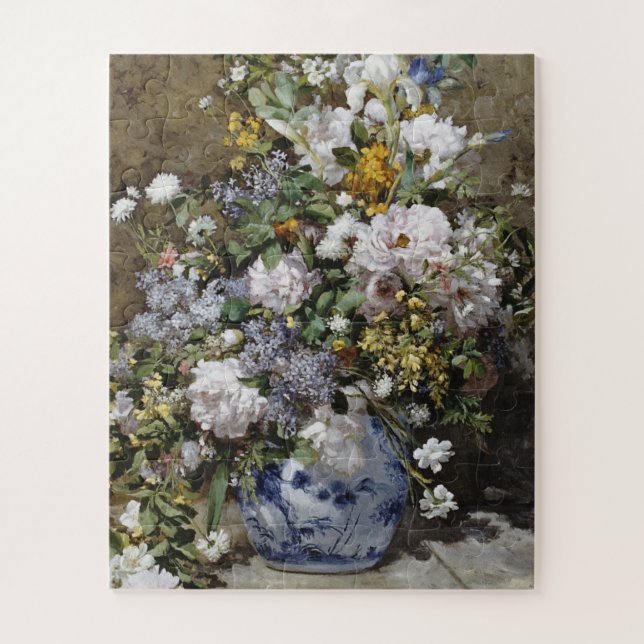 Pierre-Auguste Renoir -Spring Bouquet Jigsaw Puzzle (Vertical)