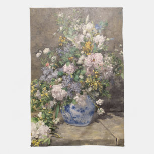 Pierre-Auguste Renoir Spring Bouquet     Kitchen Towel