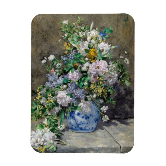Pierre-Auguste Renoir - Spring Bouquet Magnet (Vertical)