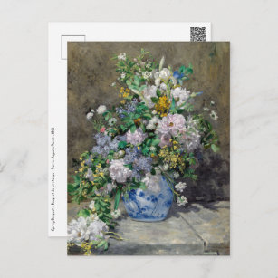 Pierre-Auguste Renoir - Spring Bouquet Postcard
