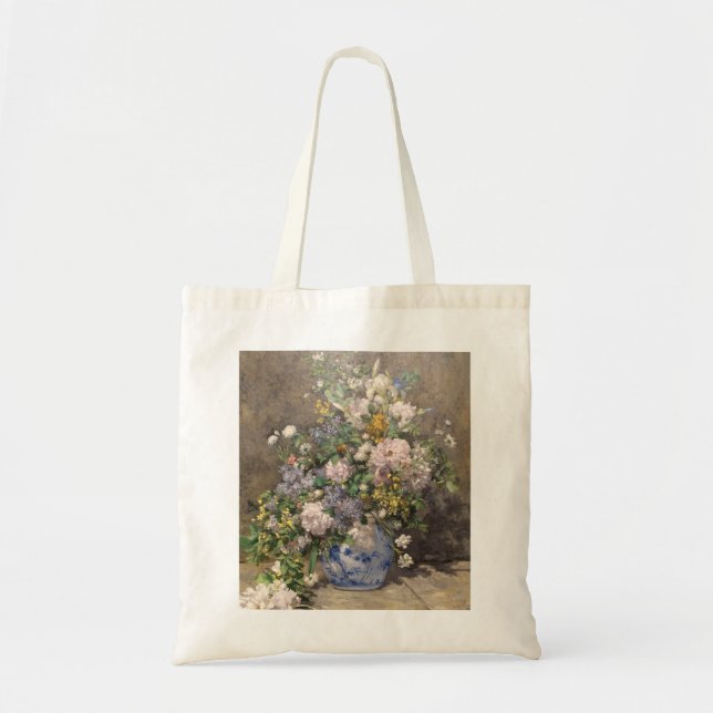 Pierre-Auguste Renoir Spring Bouquet    Tote Bag (Front)