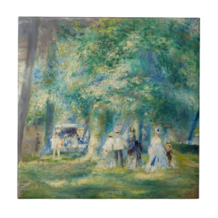 Pierre-Auguste Renoir - The Party at Saint-Cloud Tile