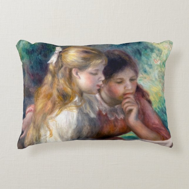 Pierre-Auguste Renoir - The Reading Accent Pillow (Front)