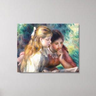 Pierre-Auguste Renoir - The Reading Canvas Print