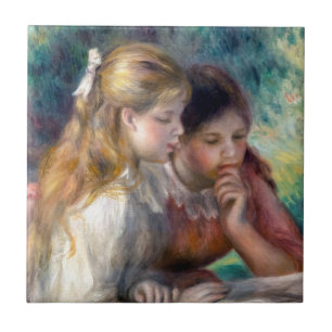Pierre-Auguste Renoir - The Reading Tile