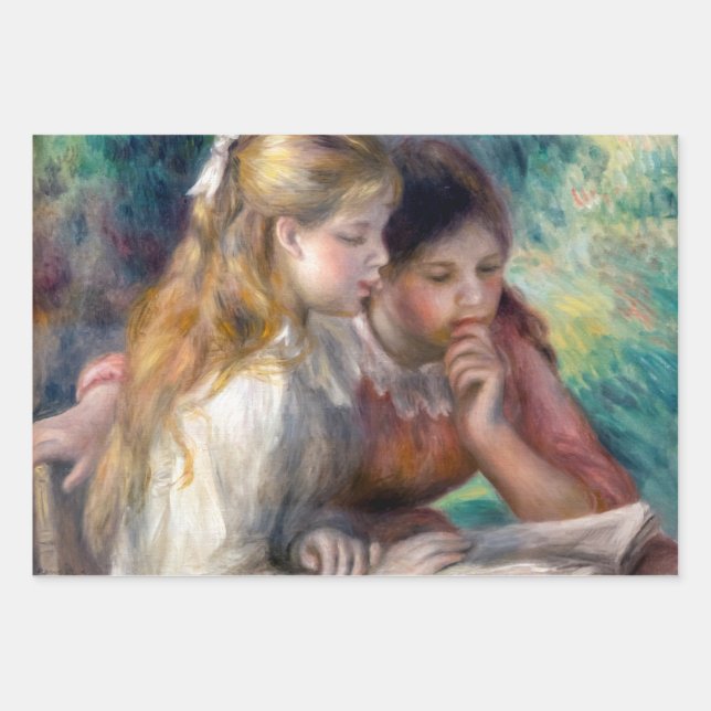 Pierre-Auguste Renoir - The Reading Wrapping Paper Sheet (Front)