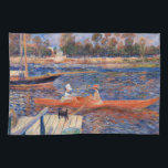 Pierre-Auguste Renoir - The Seine at Argenteuil Kitchen Towel<br><div class="desc">The Seine at Argenteuil (La Seine a Argenteuil) - Pierre-Auguste Renoir,  Oil on Canvas,  1888</div>