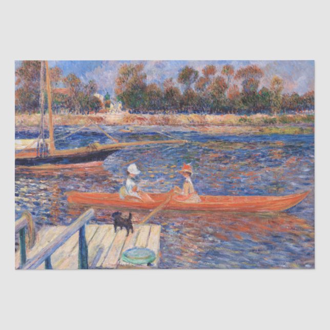 Pierre-Auguste Renoir - The Seine at Argenteuil Tissue Paper (Front)