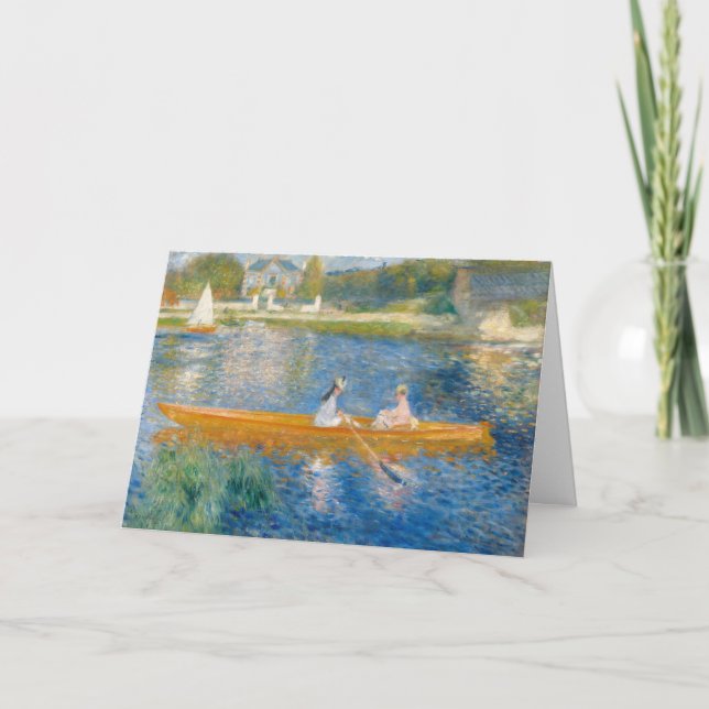 Pierre-Auguste Renoir - The Skiff Card (Front)