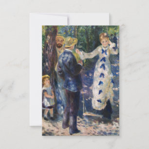 Pierre-Auguste Renoir - The Swing Thank You Card