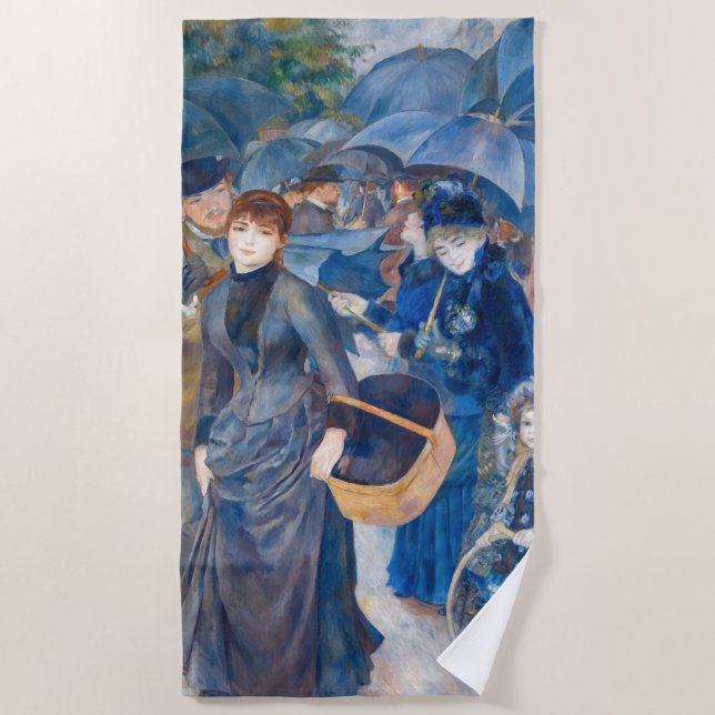 Pierre-Auguste Renoir - The Umbrellas Beach Towel (Front)