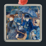 Pierre-Auguste Renoir - The Umbrellas Metal Ornament<br><div class="desc">The Umbrellas / Les Parapluies - Pierre-Auguste Renoir,  1885-1886</div>