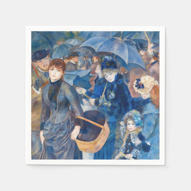 Pierre-Auguste Renoir - The Umbrellas Napkin (Front)