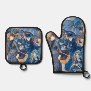 Pierre-Auguste Renoir - The Umbrellas Oven Mitt & Pot Holder Set