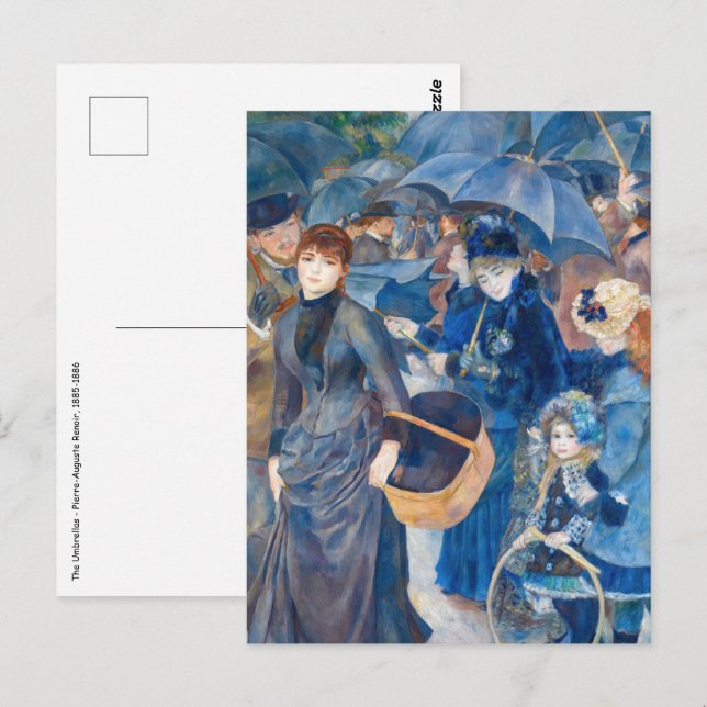 Pierre-Auguste Renoir - The Umbrellas Postcard (Front/Back)