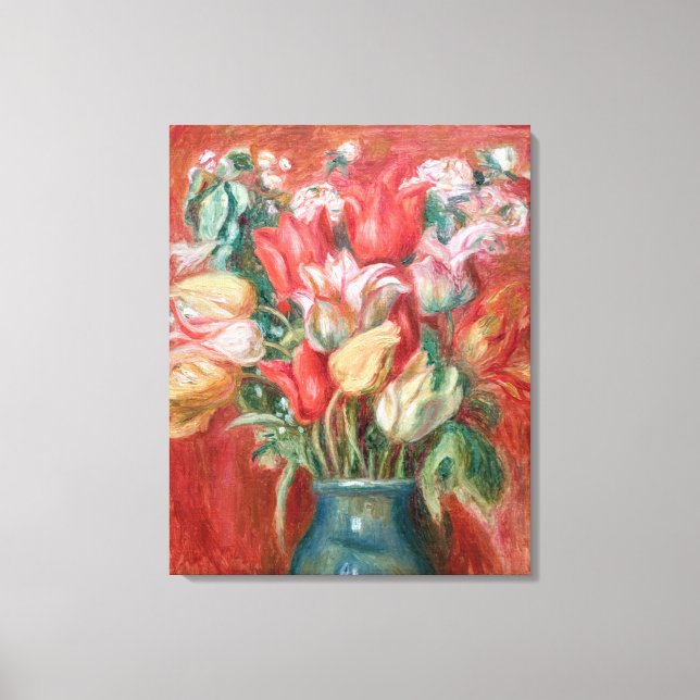 Pierre-Auguste Renoir - Tulip Bouquet Canvas Print (Front)