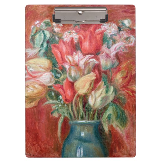 Pierre-Auguste Renoir - Tulip Bouquet Clipboard (Front)