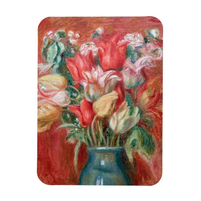 Pierre-Auguste Renoir - Tulip Bouquet Magnet (Vertical)